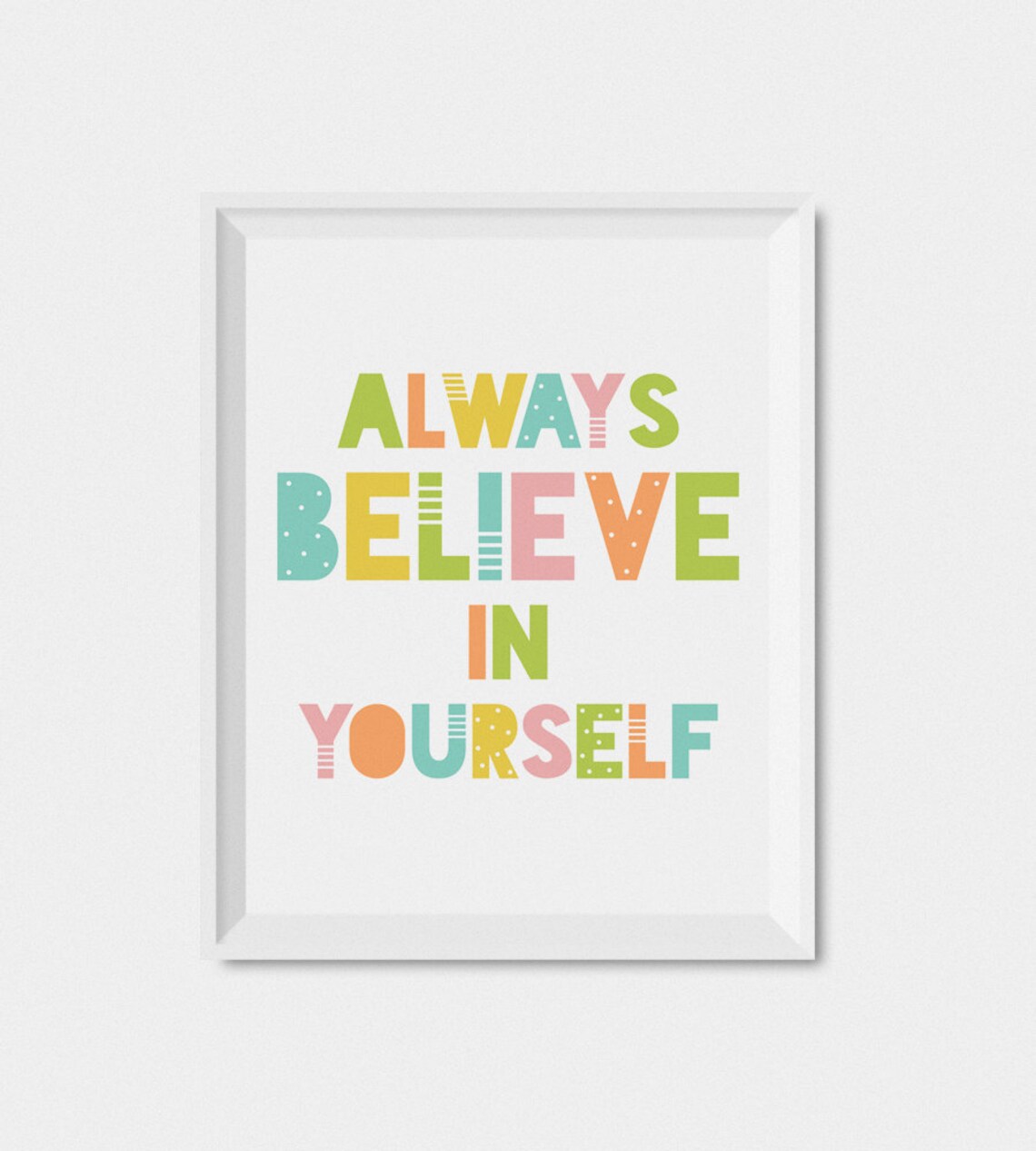 Kids Pastel Nursery Affirmation Art Print, Playroom Decor - Image 2