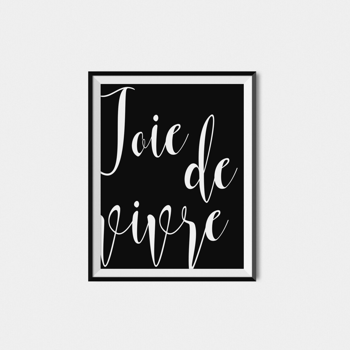 Joie De Vivre French Quote Typography Art Print - Image 2