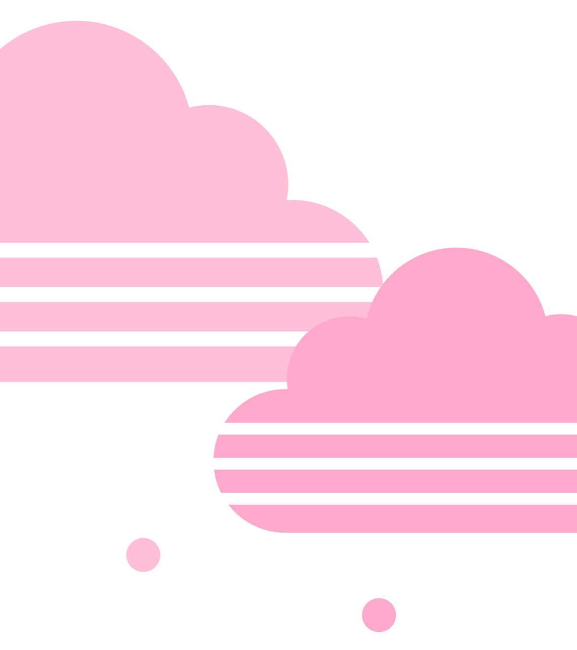Pink Cloud Nursery Print Nursery Wall Art Nursery Art Print Pink Nursery Decor Baby Print Wall Art For Girls Baby Girl Art - Image 3