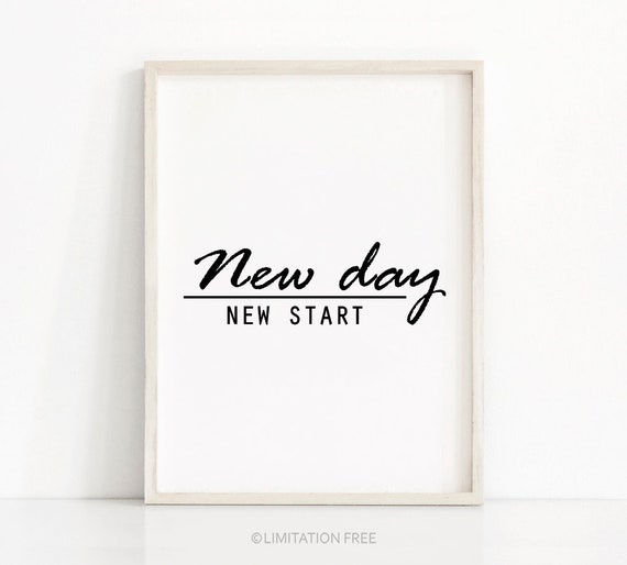 Inspirational Typography Quote Art Print, Black White