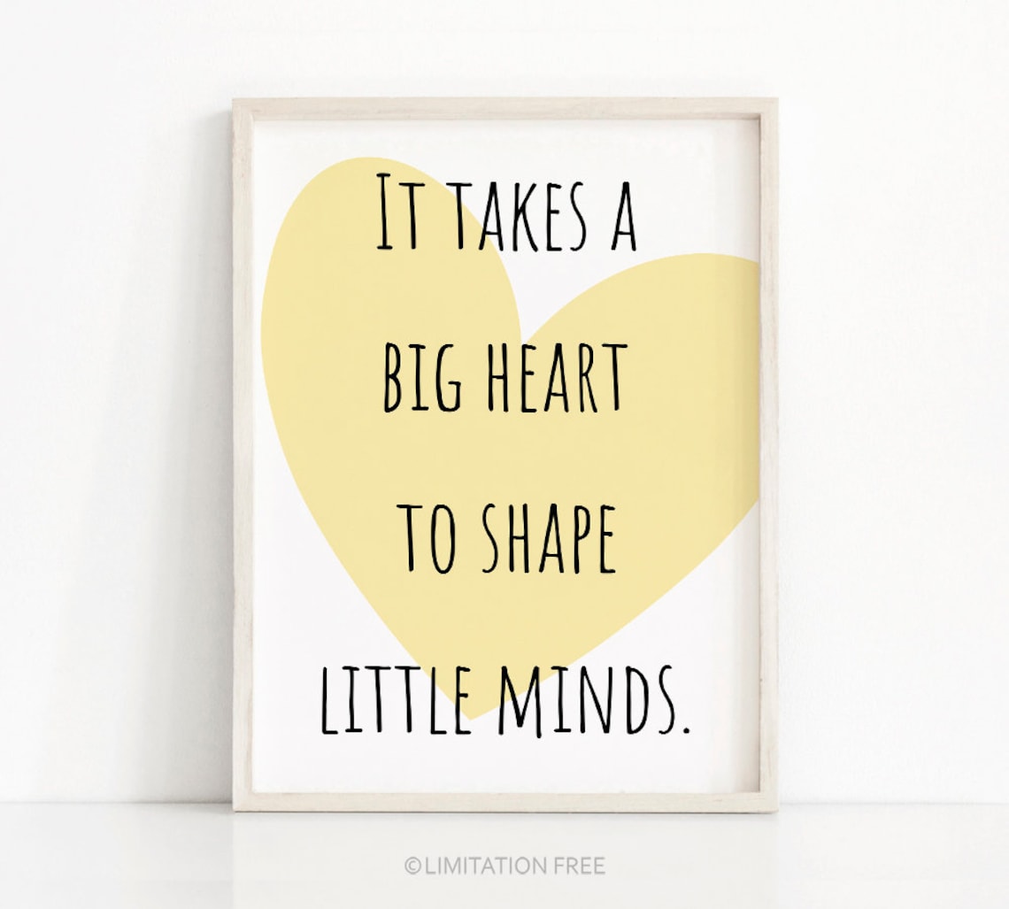 Teacher Appreciation Teacher Quote, Back To School Art Print