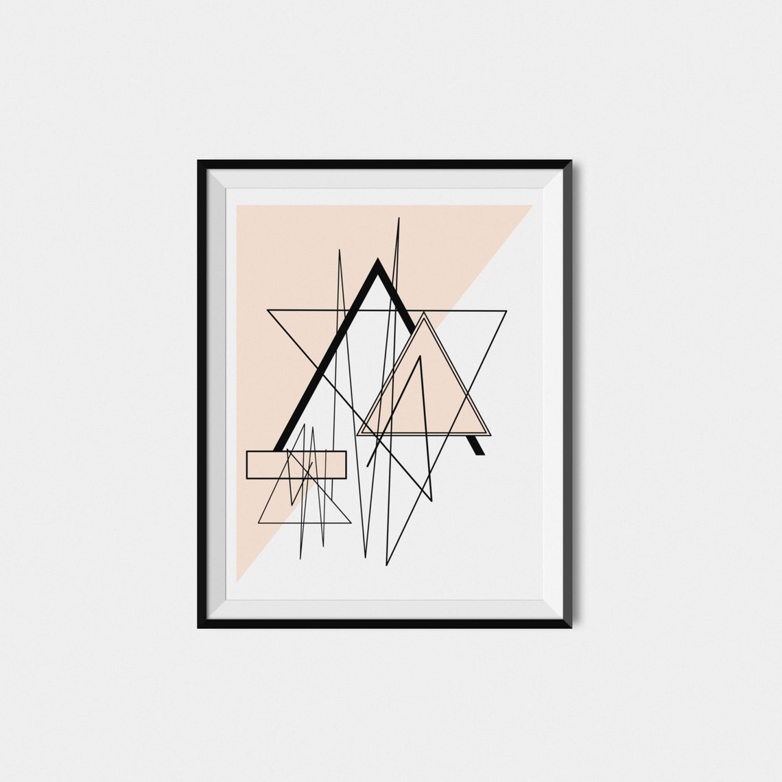Geometric Wall Art Art Modern Abstract Print Pink Wall Decor Abstract Art Print Modern Wall Art - Image 2