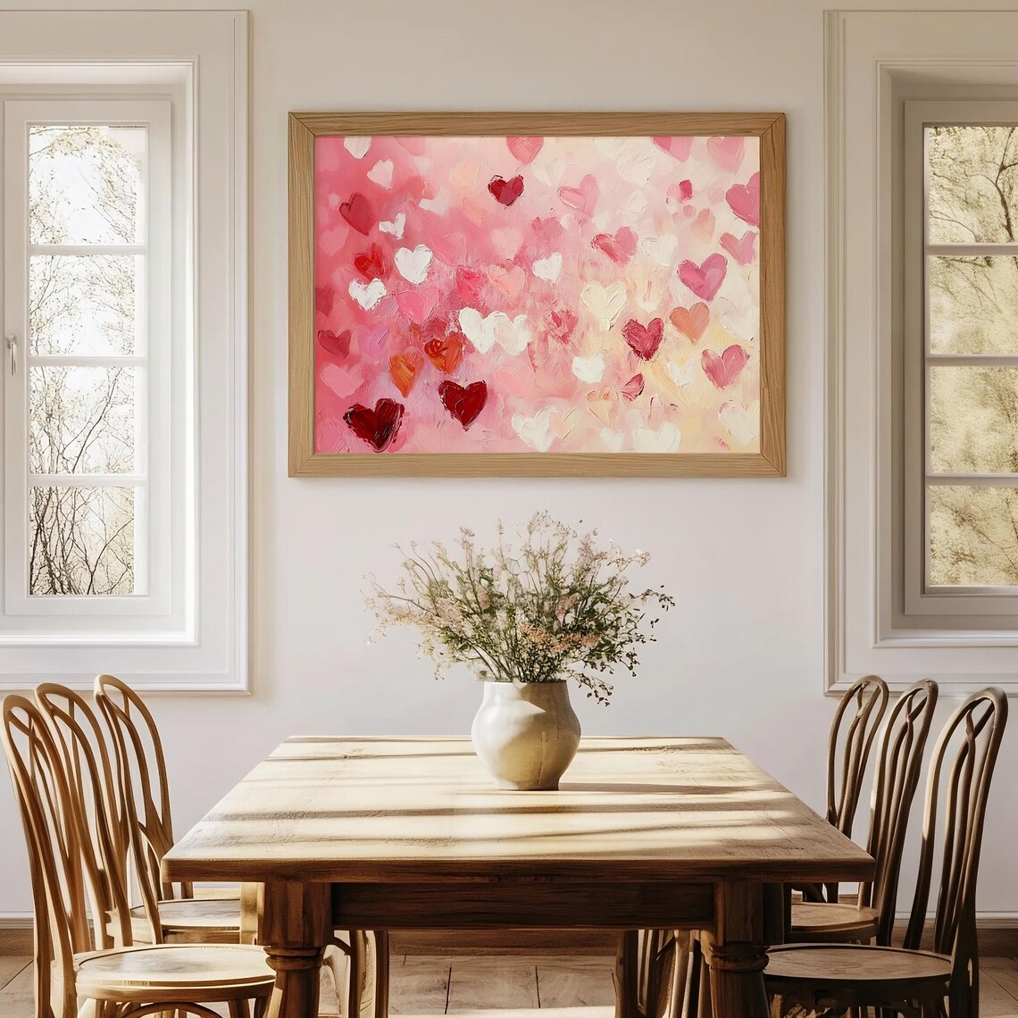 Valentines Day Heart Art Print, Antique Vintage - Image 4