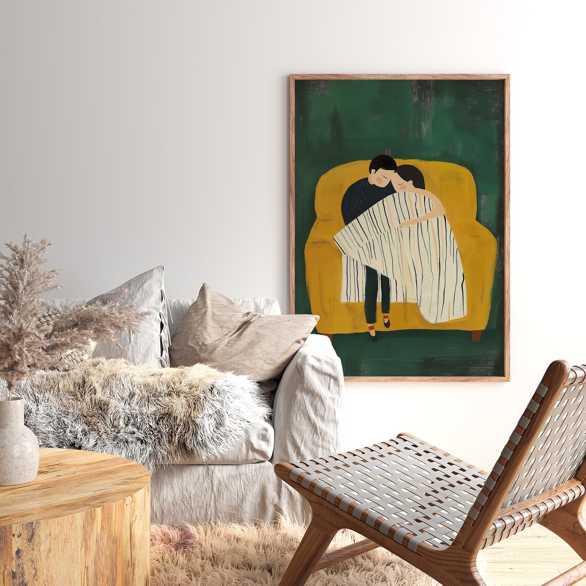 Abstract Couple Art, Minimalist Poster - Image 3