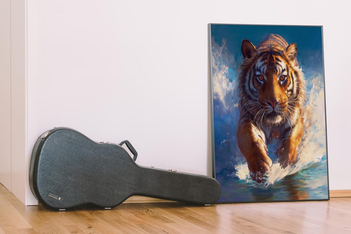 Bengal Tiger Wildcat Panther Gift For Her Bold Apex Cat Decor Wildlife Cat - Image 6