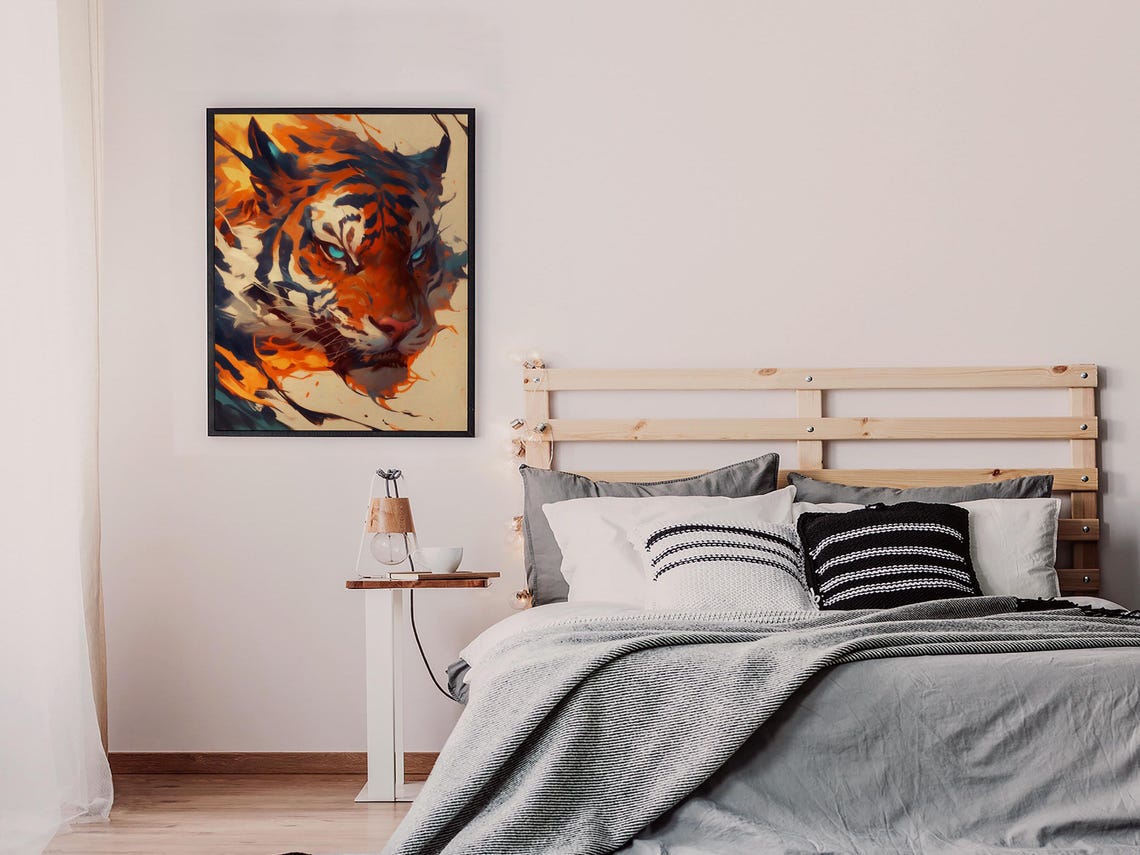 Wildcat Panther Gift For Him Bold Apex Cat Decor Bengal Tiger Wildlife Cat - Image 7