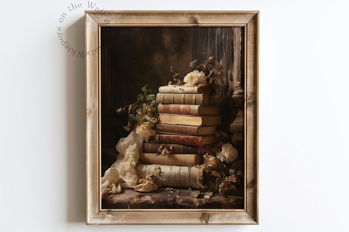 Smut Readers Dark Academia Still Life Art Print - Image 3