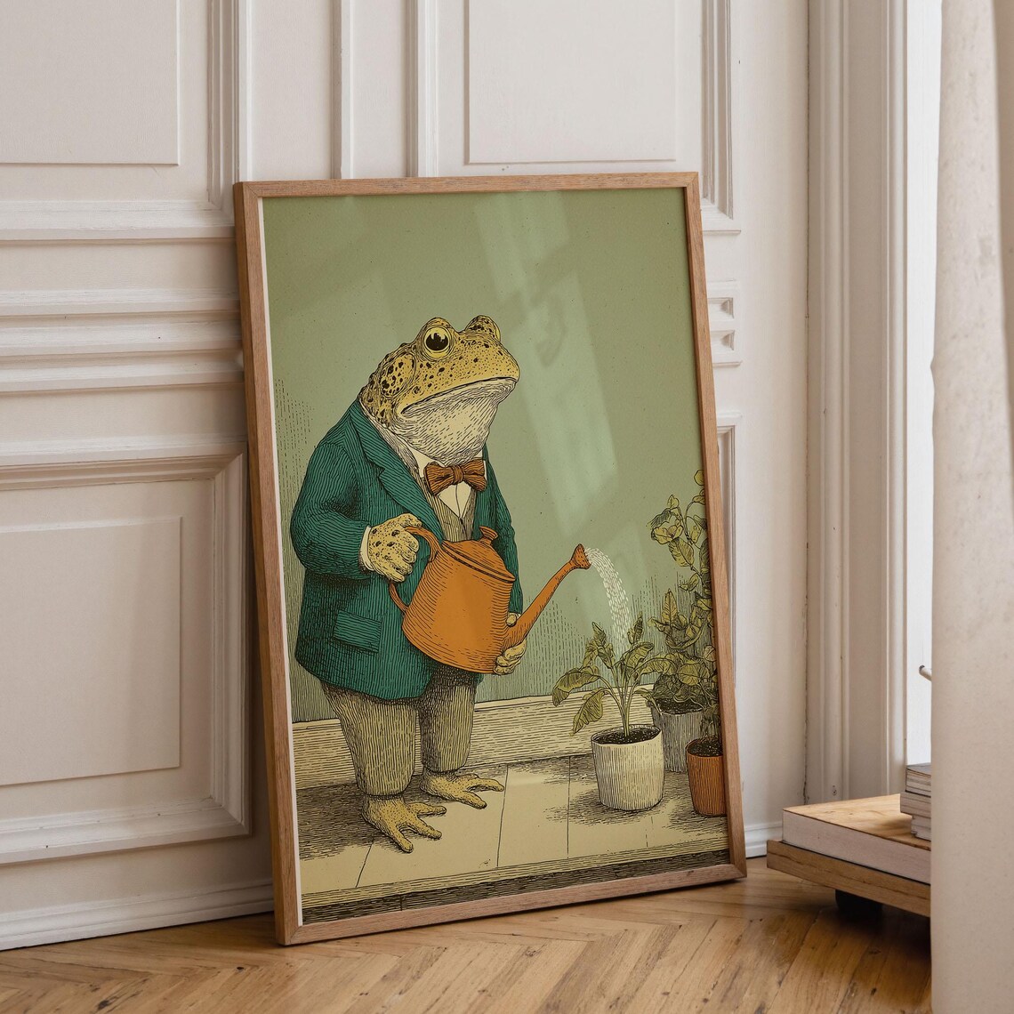 Gentleman Frog Whimsical Animal Art Print