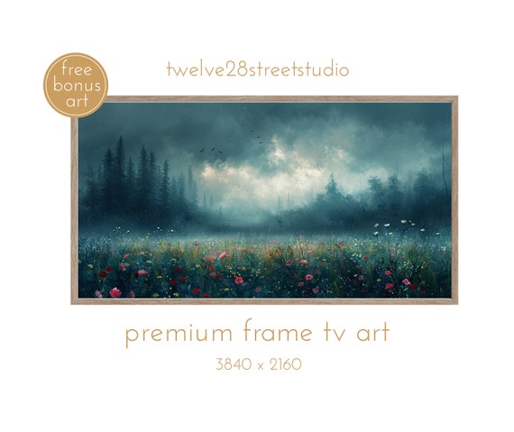 Moody Tv Art Vintage Dark Tv Art Dark Academia Tv Art Tv Art Moody Spring Art Dark Tv Art Dark Tv Art