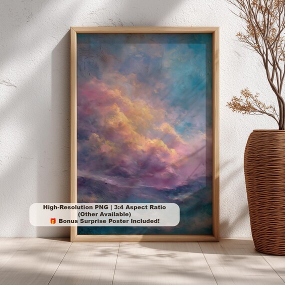 Pastel Orion Nebula Dreamy Pink Cloudscape Ethereal Art Print