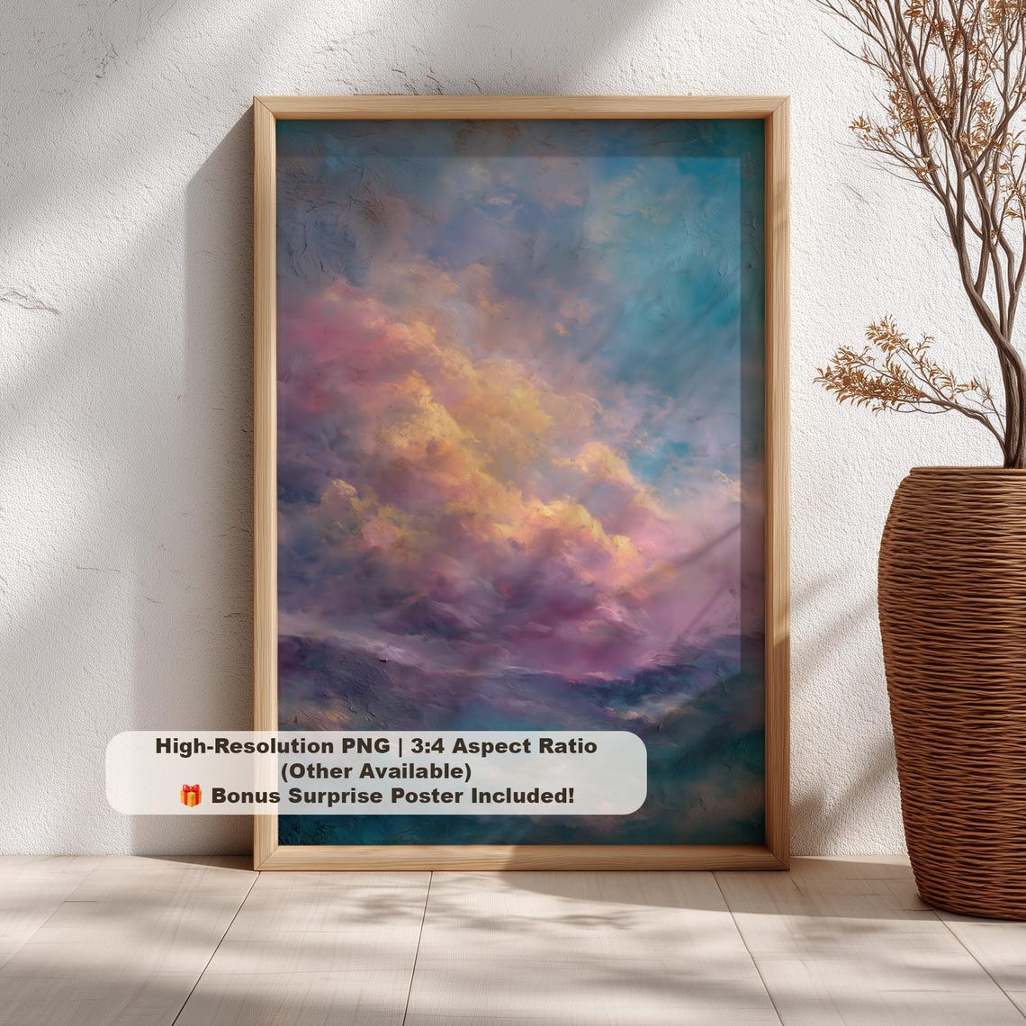 Pastel Orion Nebula Dreamy Pink Cloudscape Ethereal Art Print