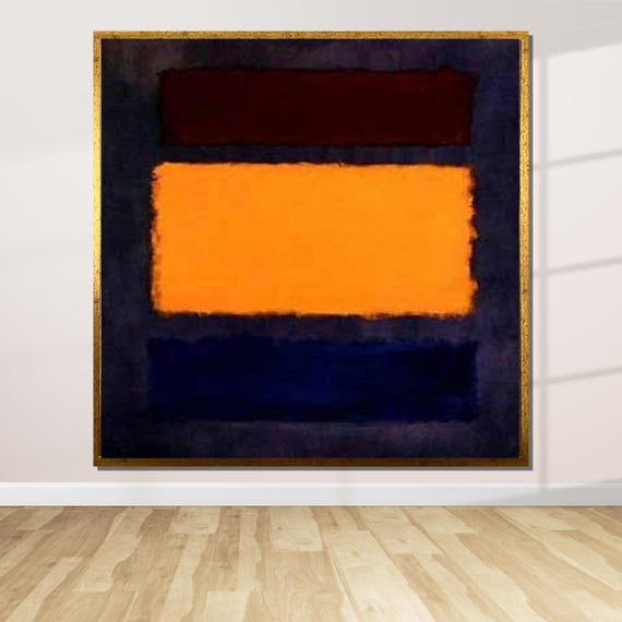 Abstract Color Block Minimalist Modern Art Bold Color Wall Print Contemporary Decor Ready To Hang Decoration