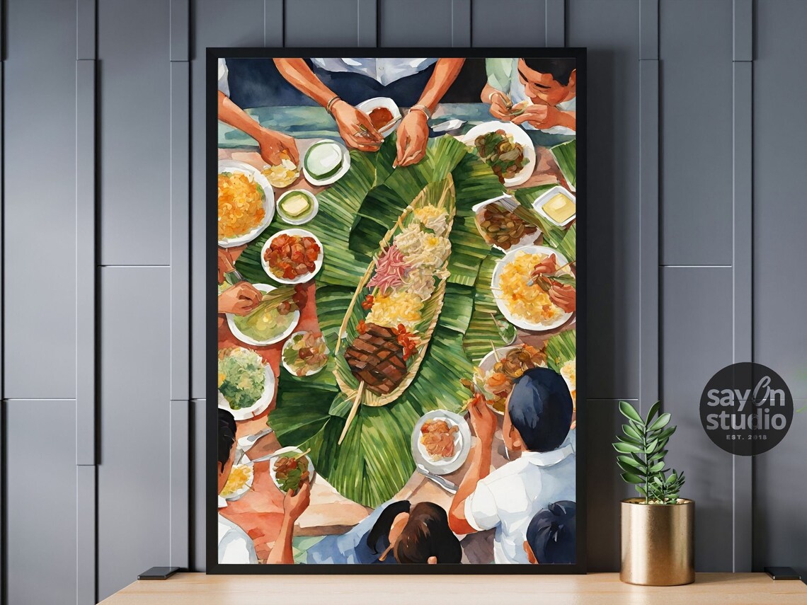 Boodle Fight Filipino Heritage Kitchen Art Print