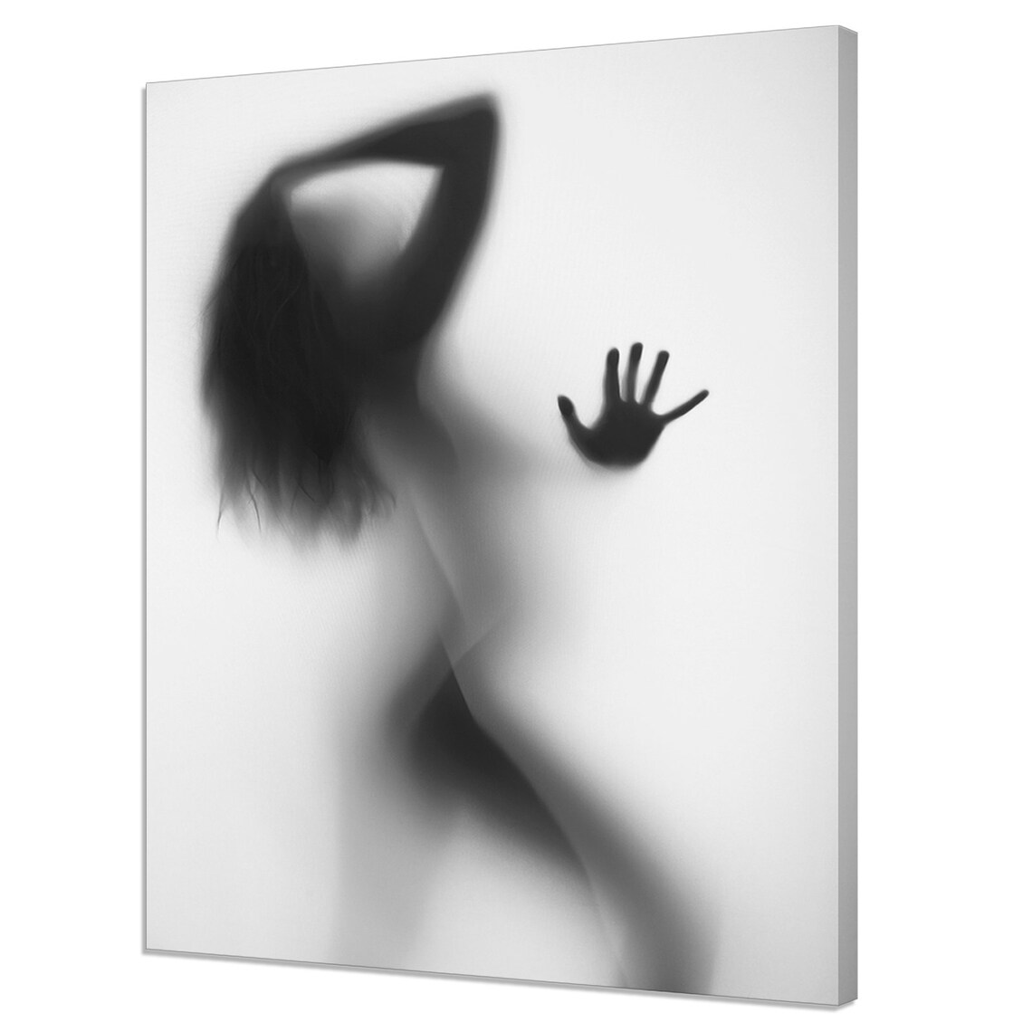Woman Silhouette in the Shower, Modern Wall Art