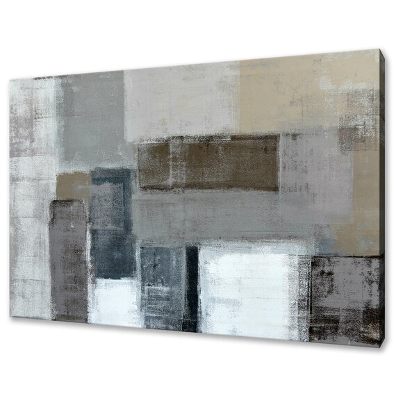 Abstract Oil Painting Style Modern Design Wall Art Print