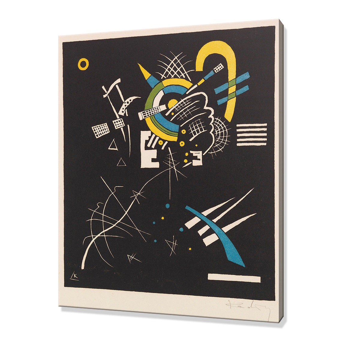 Wassily Kandinsky Kleine Welten Vii Small Worlds 1922 Classic Design Abstract Decor Reproduction Print Wall Art