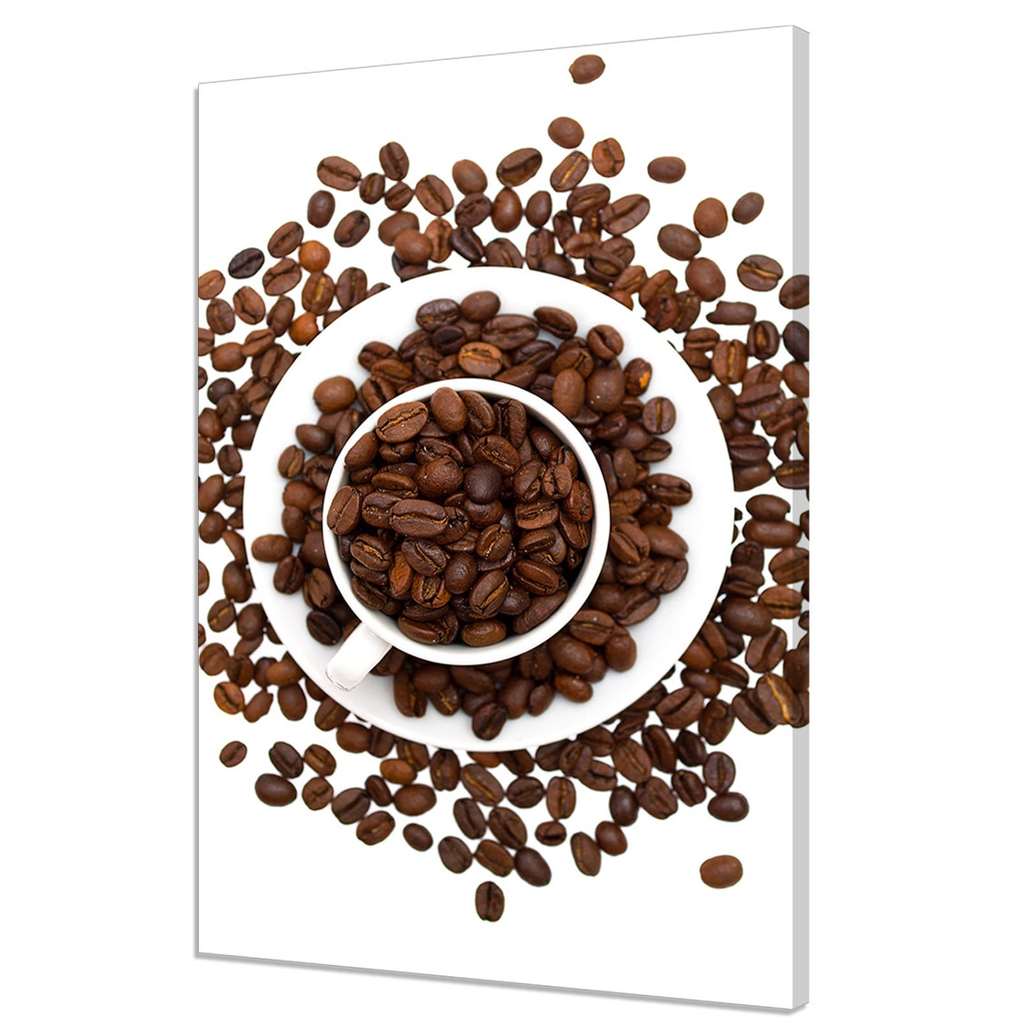 Brown Coffee Beans In A Cup Kitchen Modern Design Home Decor Print Wall Art Picture Wall Hanging