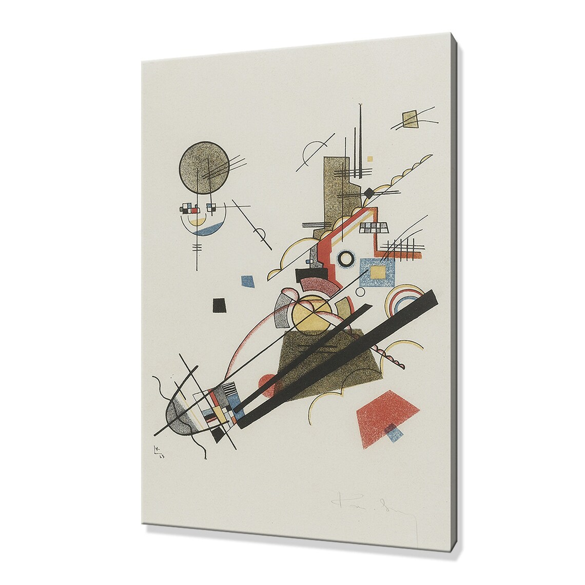 Kandinsky Joyous Ascent 1923 Bauhaus Abstract Geometric Lines Art Print