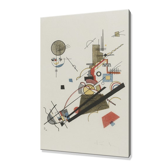 Wassily Kandinsky Frohlicher Augsteig 1923 Classic Design Abstract Decor Reproduction Print Wall Art