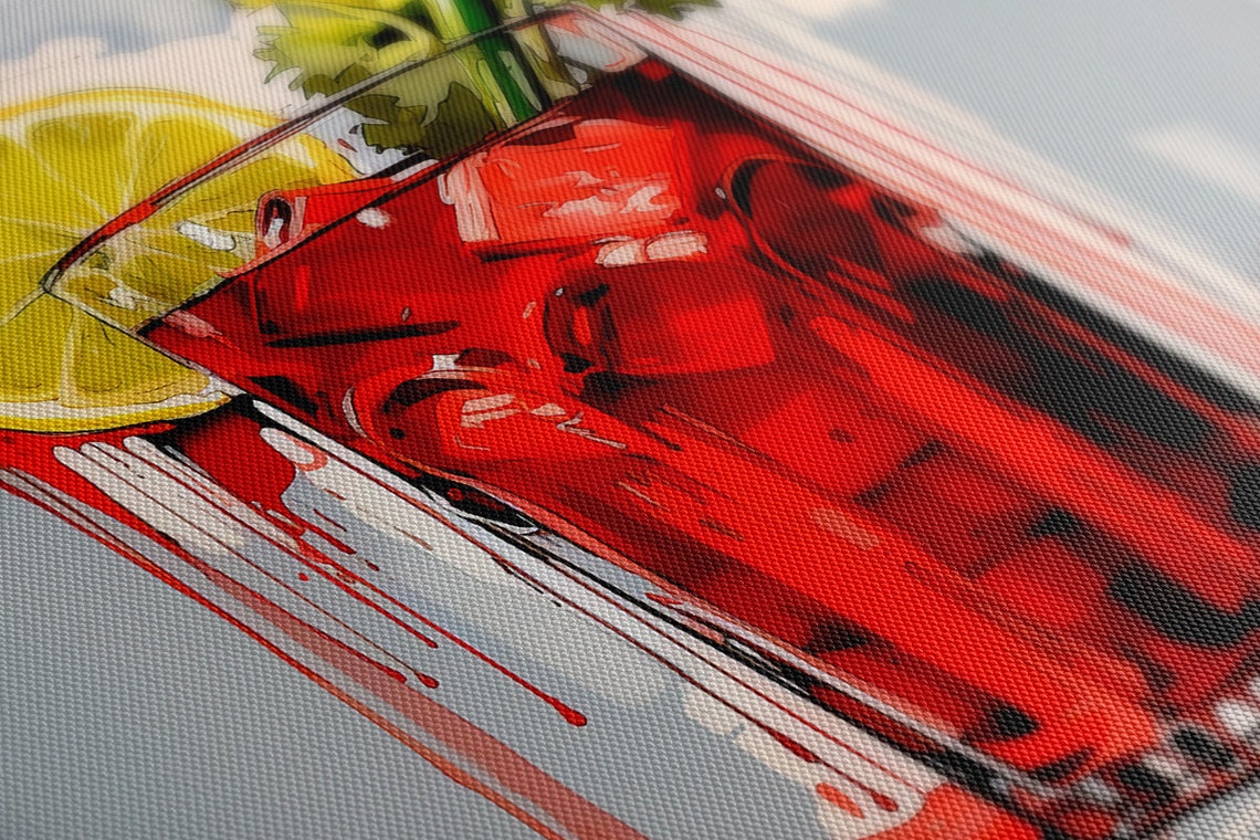 Bloody Mary Cocktail Watercolor Lemon Celery Bar Decor Poster - Image 4