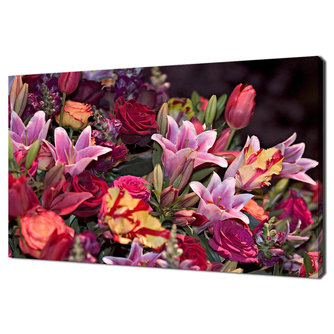 Colourful Flowers Collection, Modern Floral Art Print