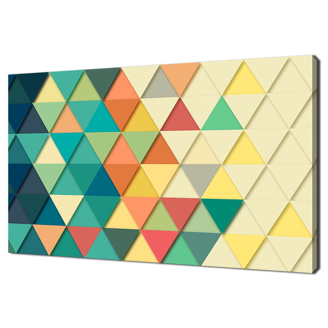 Colourful Triangles Geometric Abstract Modern Design