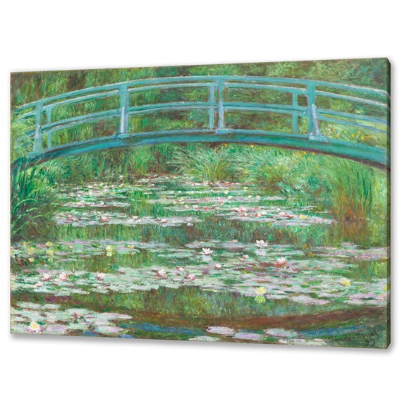 The Japanese Footbridge 1899 By Claude Monet Reproduction Modern Design Home Decor Print Wall Art Picture Ready To Hang