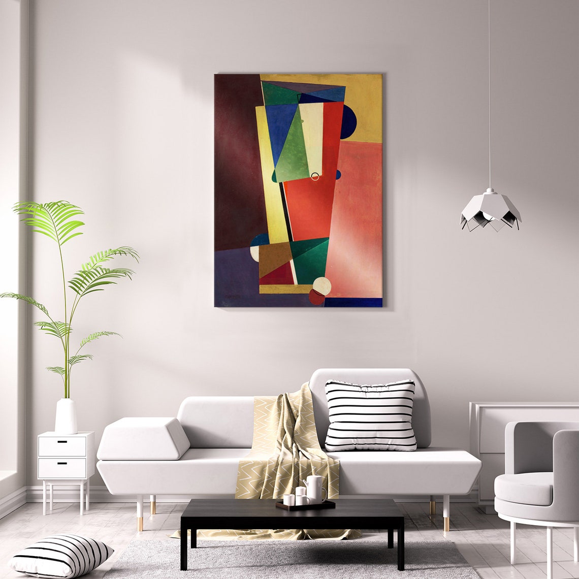 Georges Valmier Composition 1921 Cubist Bold Geometric Abstract Poster - Image 2