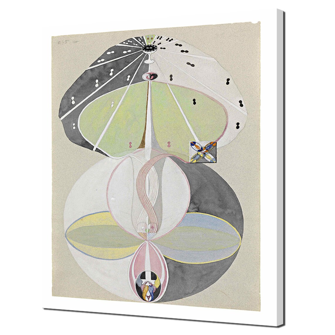 Hilma Af Klint Abstract The Tree Of Knowledge No 5 Print Wall Art Picture