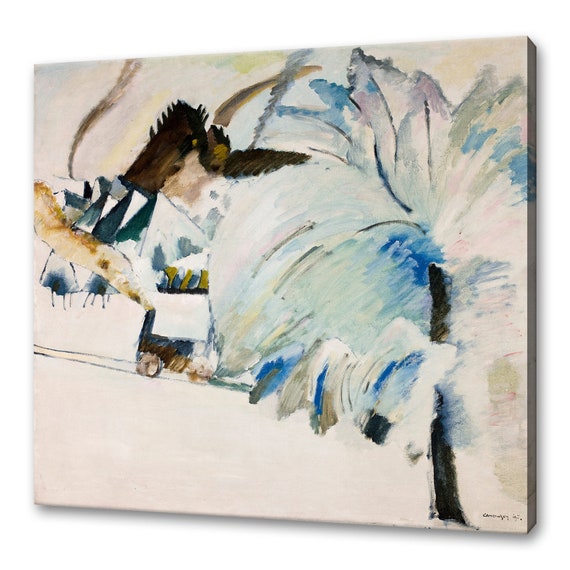 Wassily Kandinsky Murnau With Locomotive 1911 Classic Design Abstract Decor Reproduction Print Wall Art Picture