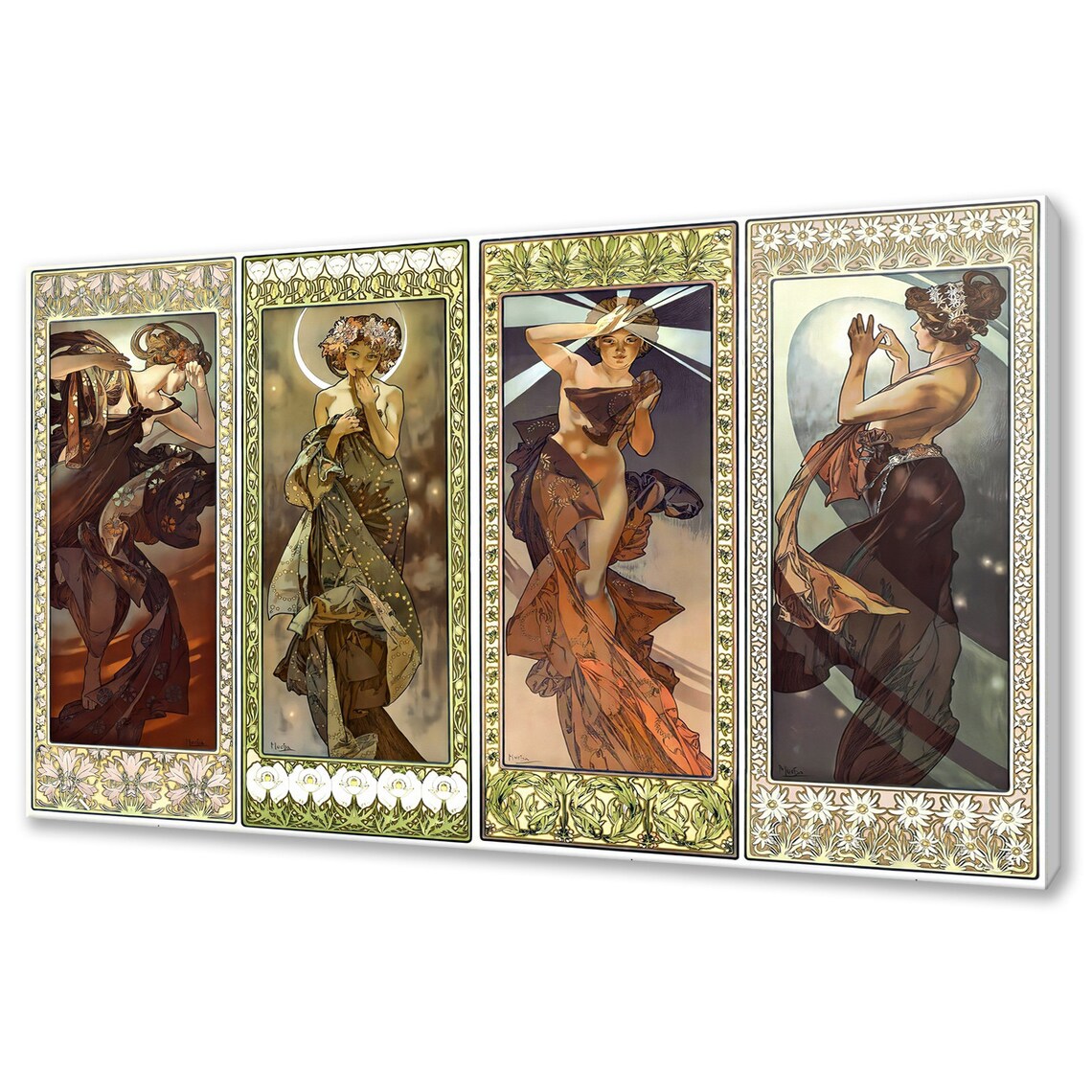 Alphonse Mucha The Moon and the Stars Art Nouveau Art Print