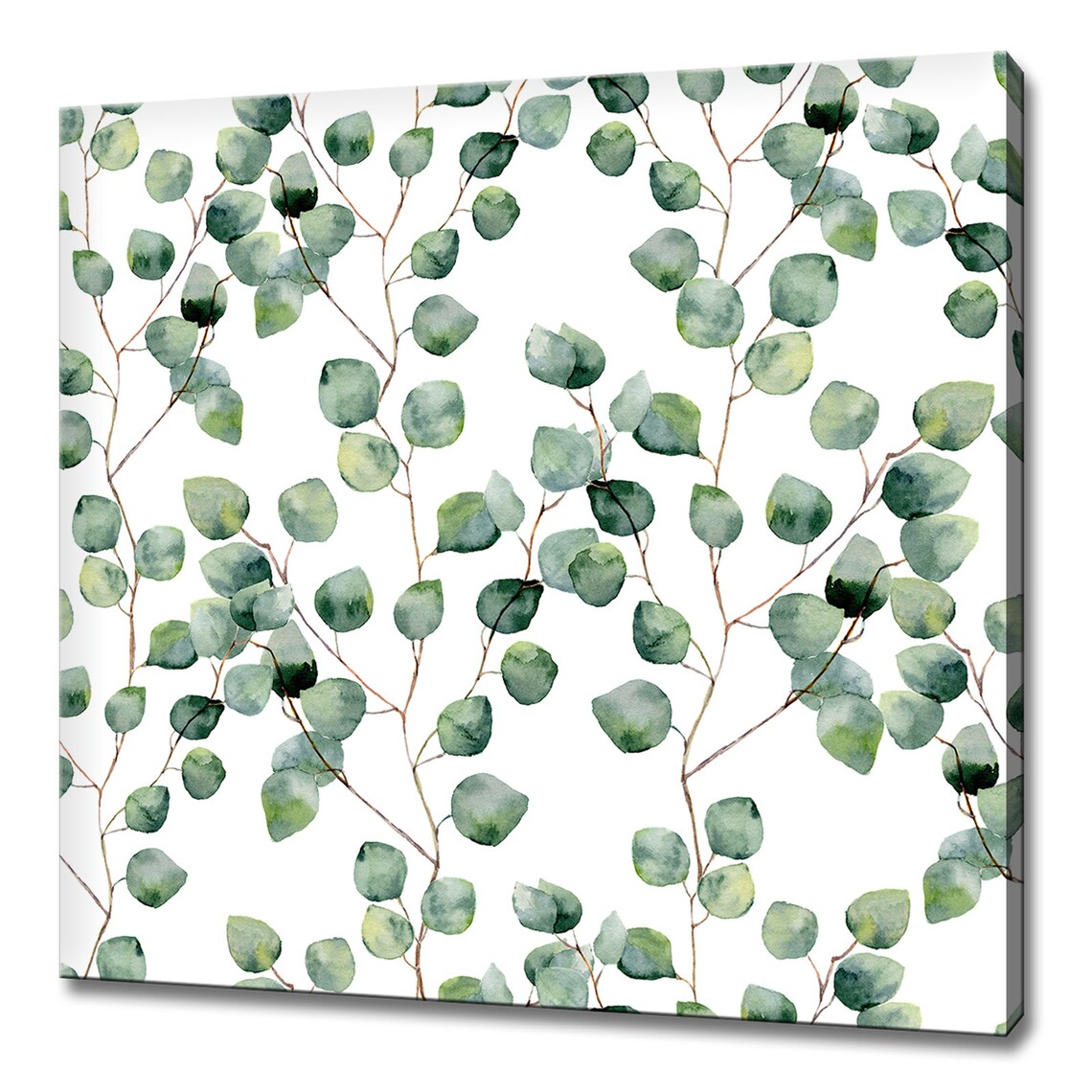 Watercolor Eucalyptus Floral Modern Art Print