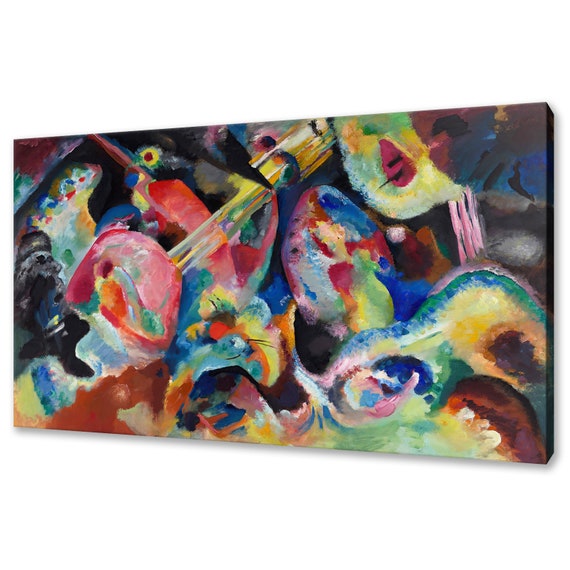 Wassily Kandinsky Improvisation Flood 1914 Classic Design Abstract Decor Reproduction Print Wall Art Picture