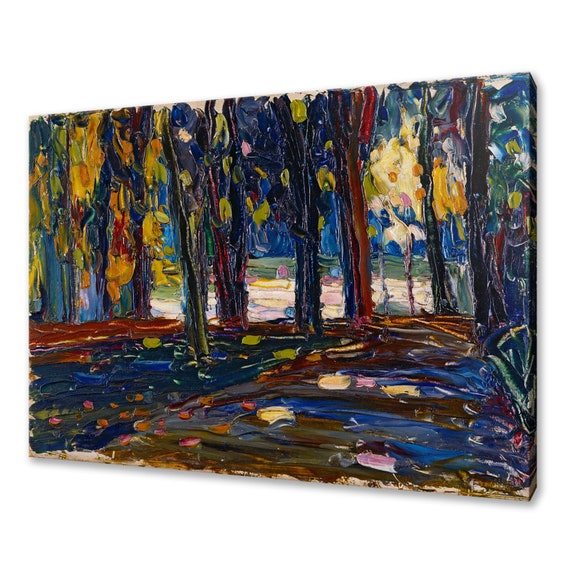 Wassily Kandinsky In The Park Of St Cloud Fall Ii 1906 Classic Design Abstract Decor Reproduction Print Wall Art