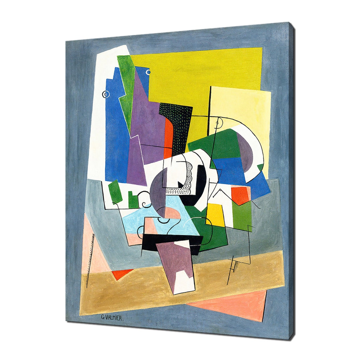 Georges Valmier The Composition 1921 Cubist Geometric Abstract Poster