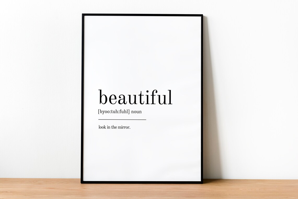 Beautiful Minimalist Quote Art Print, Modern Wall Art - Image 2