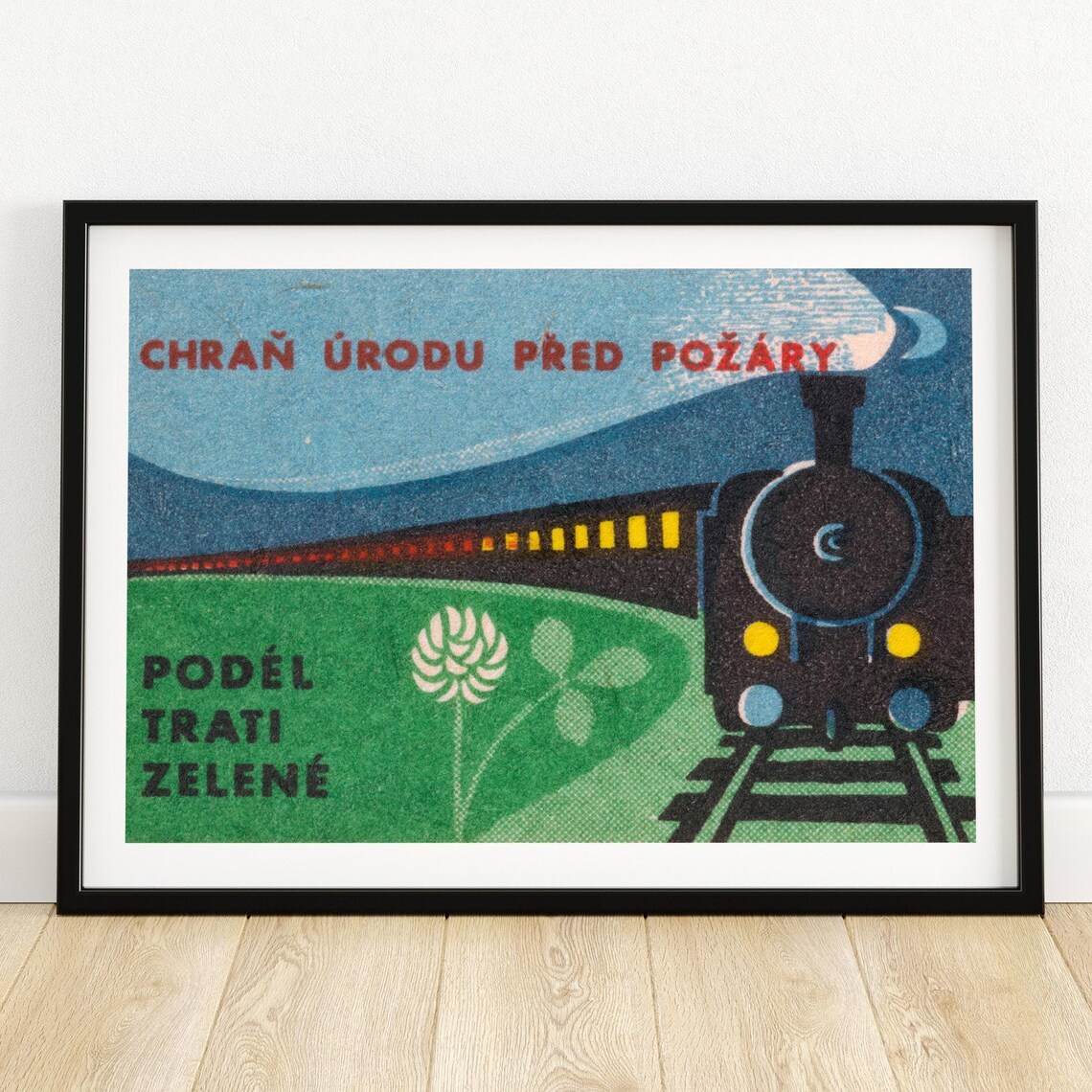 Protect The Area From Fire Matchbox Vintage Poster Print