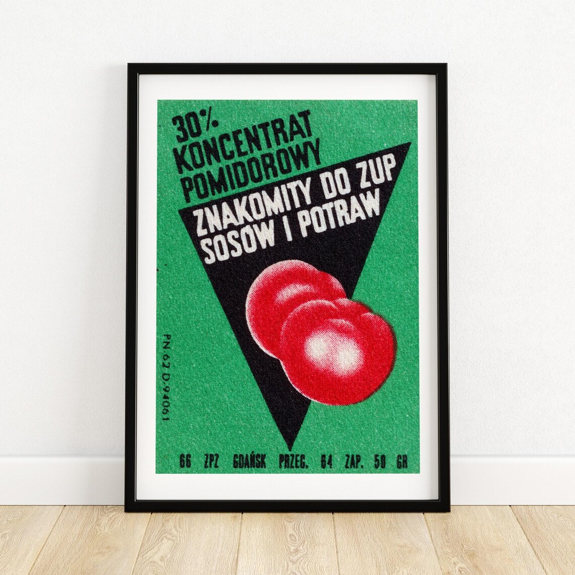 Fresh Tomatoes Vintage Czech Poster Print