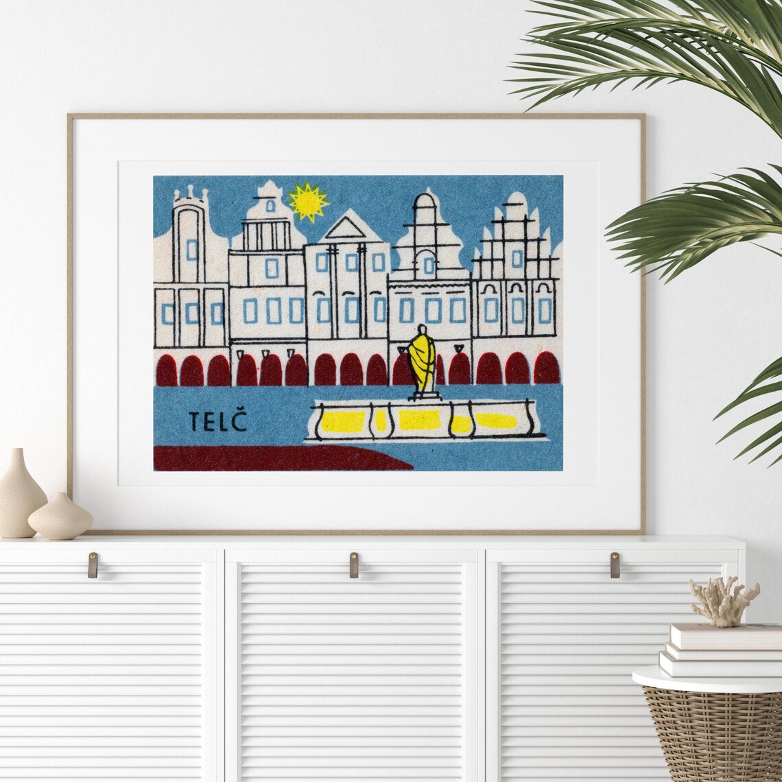 Telc City Vintage Czech Travel Poster Print - Image 2