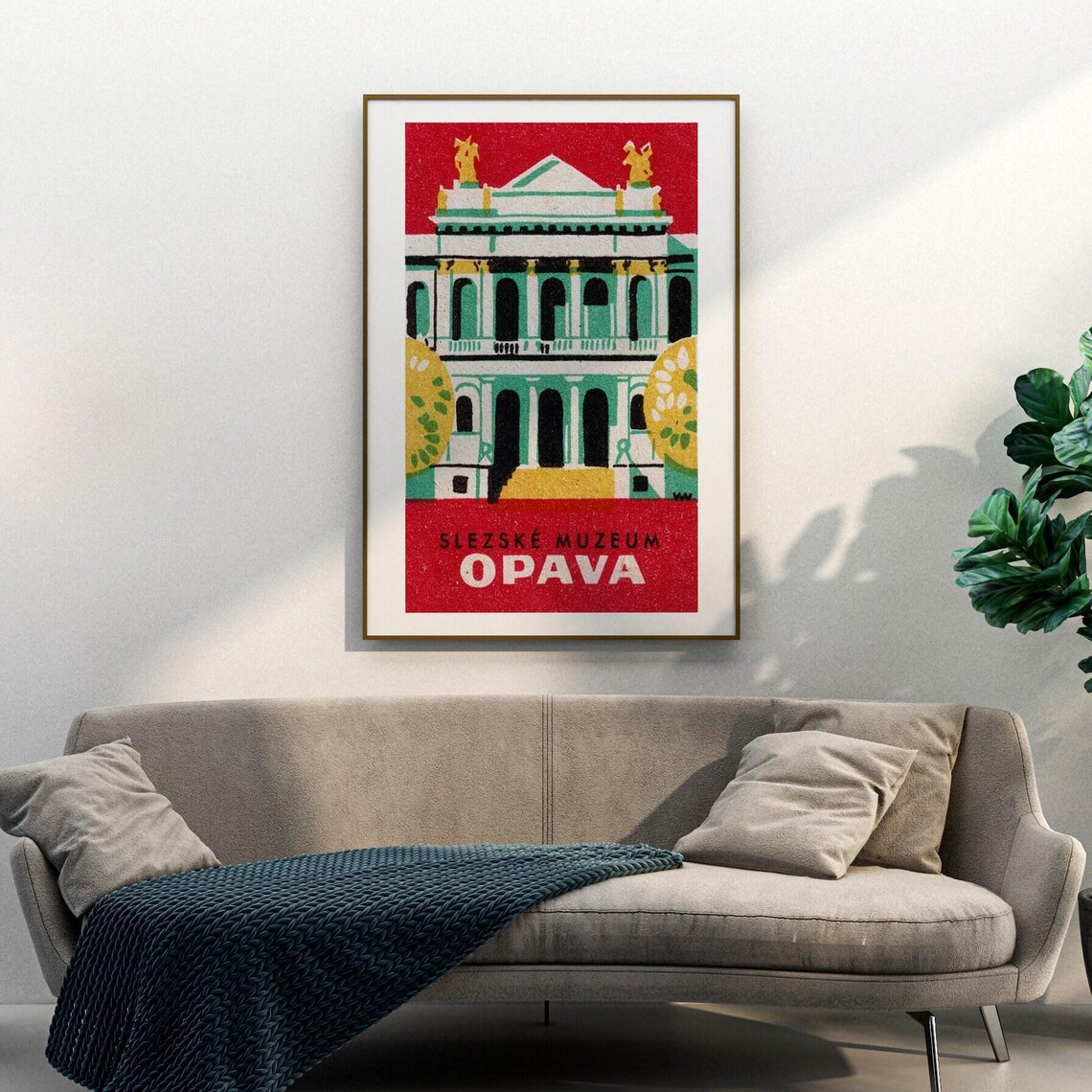 Silesia Museum Opava Vintage Czech Poster Print - Image 3