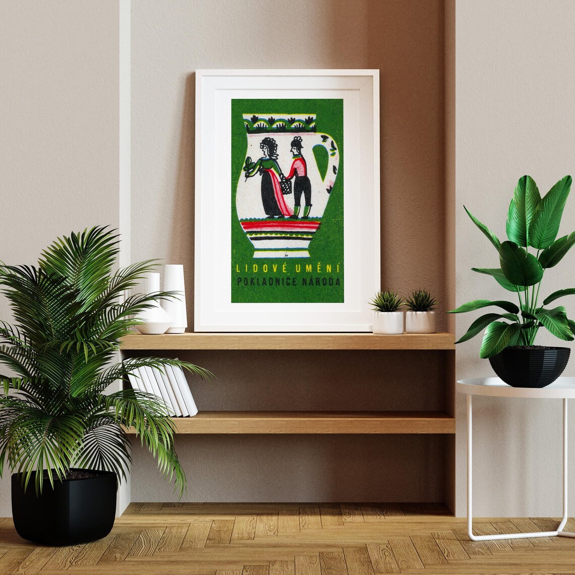 Lidove Umeni Czech Folk Jug Vintage Costume Decorative Art Poster - Image 2