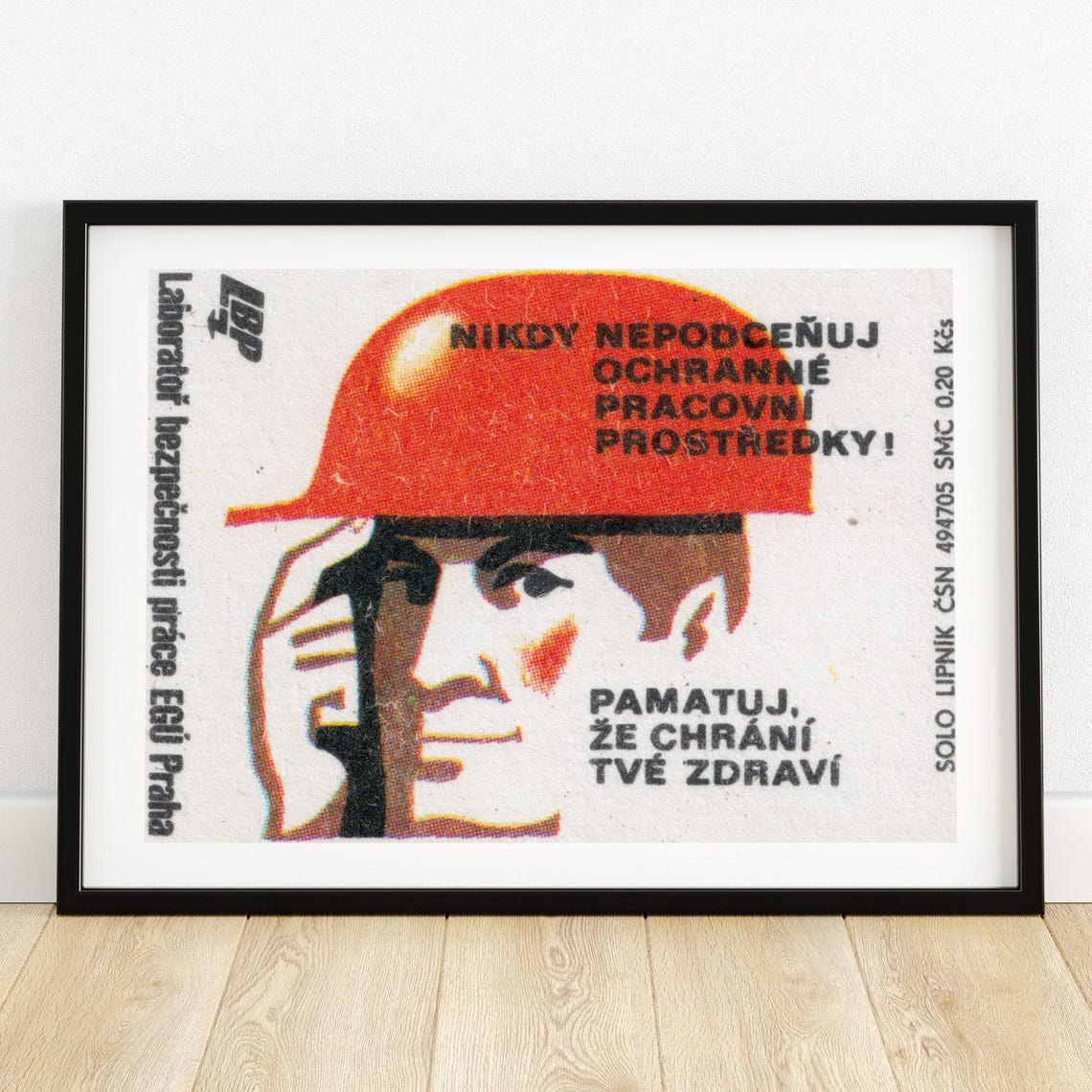 Never Underestimate Protective Equipment Worker Hard Hat Poster