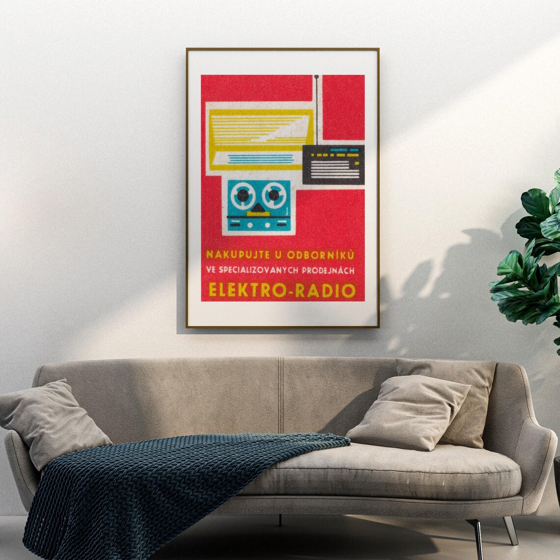 Specialized Radio Store Matchbox Vintage Poster Print - Image 3