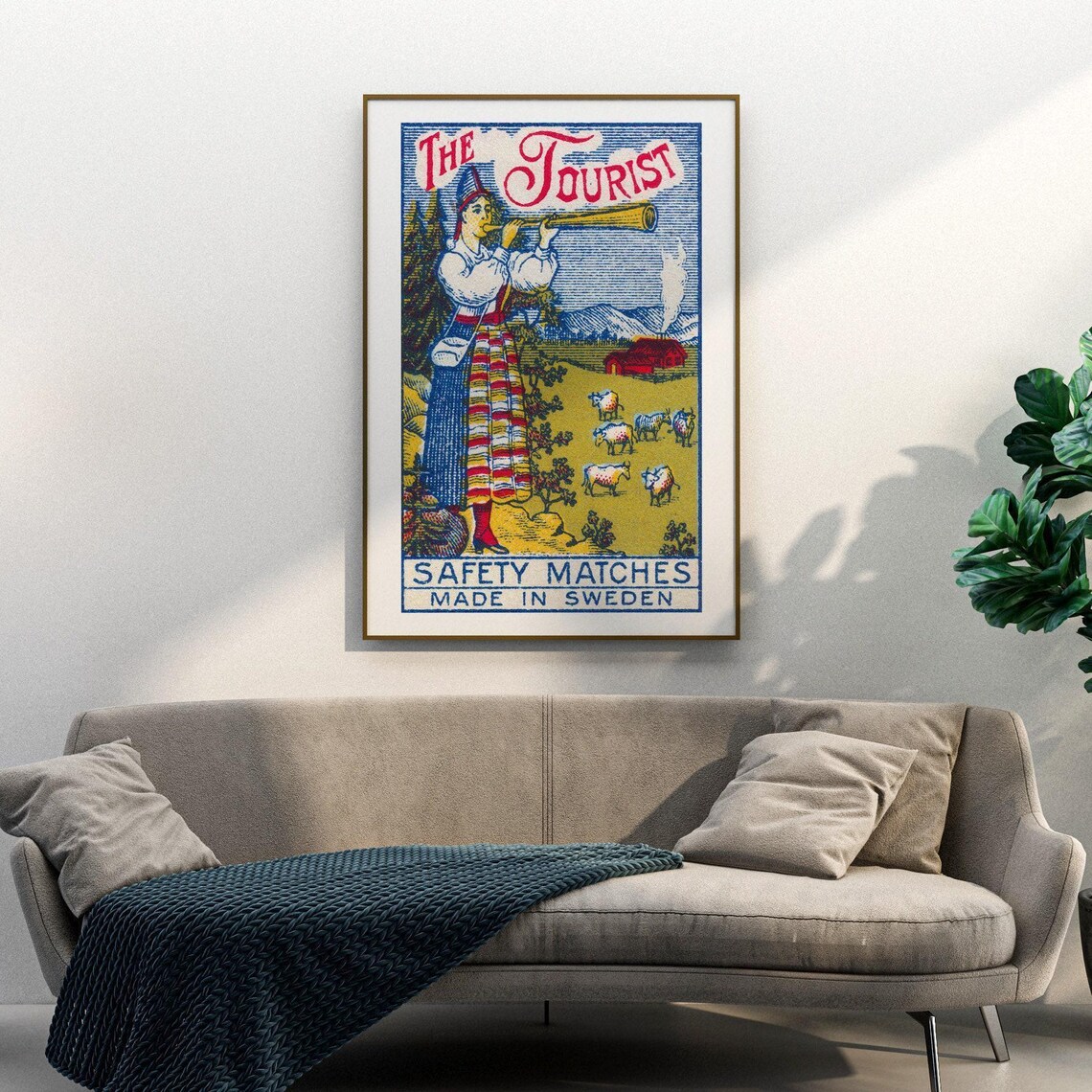 Traditional Swedish Woman Vintage Poster Print - Image 3
