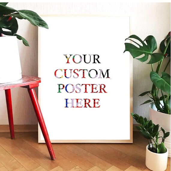 Your Photo Custom Print Personalized Poster Design Large Wall Art Gift Rolled Canvas Or Paper For Bedroom Living Room Office