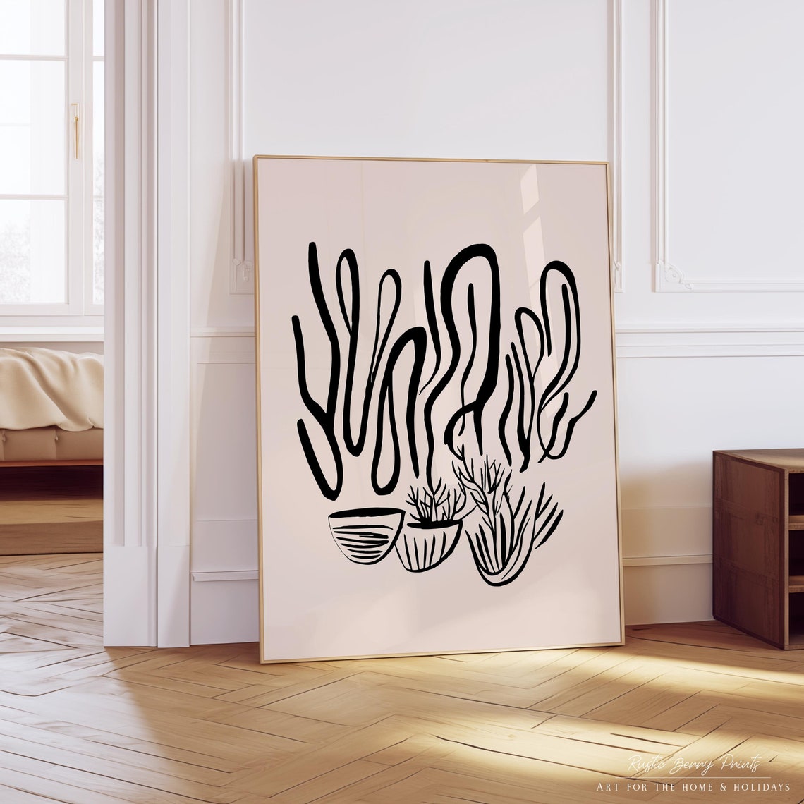 Abstract Cactus Wall Art Print