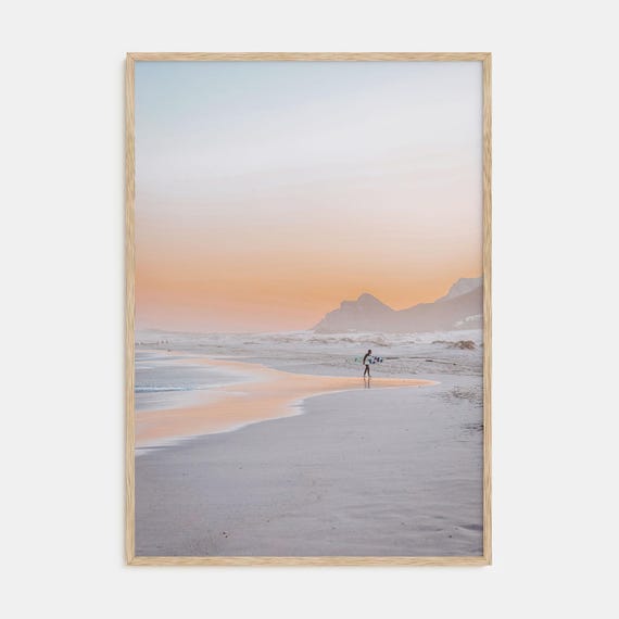 Fine Art Surfer Print Color Photography Poster For Beach Decor Surfer Gifts Wall Art For Ocean Lovers