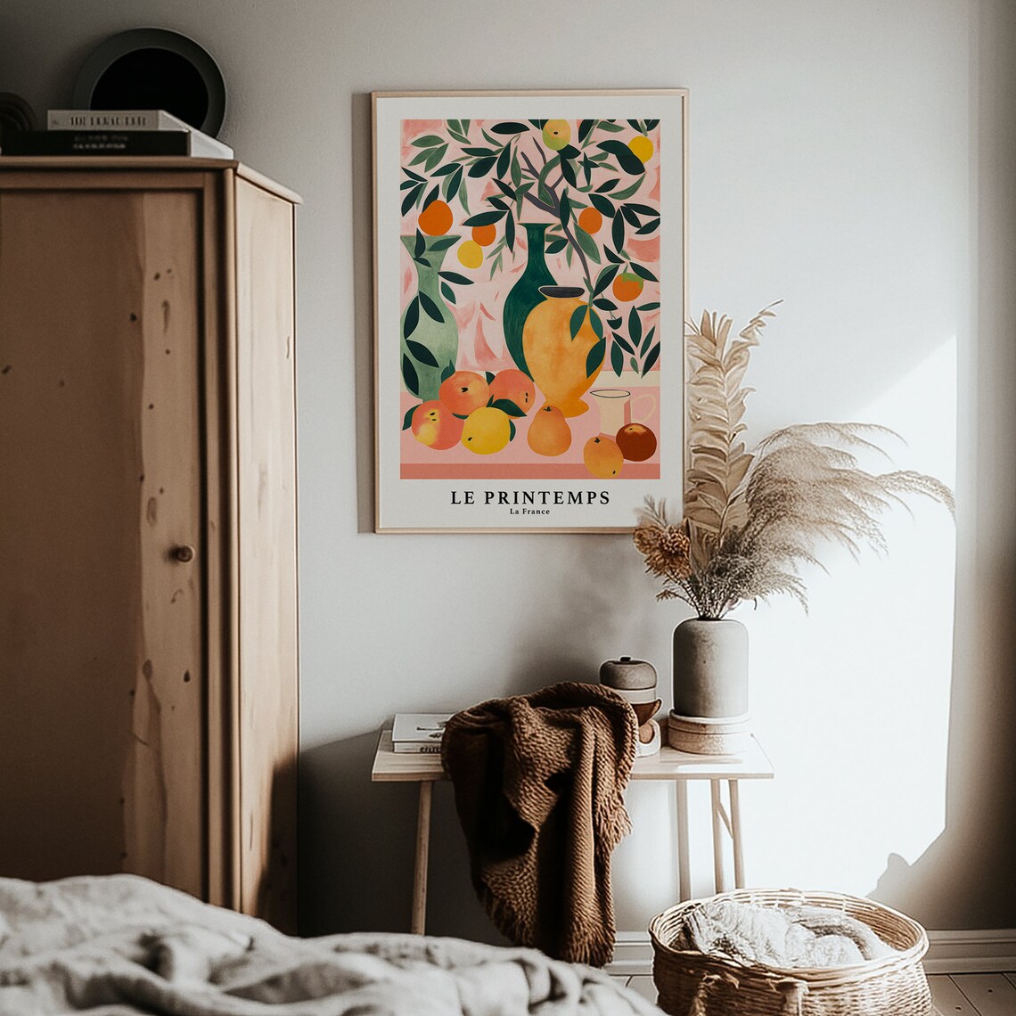 Oranges Peaches Lemon Art Print, Kitchen Art - Image 4