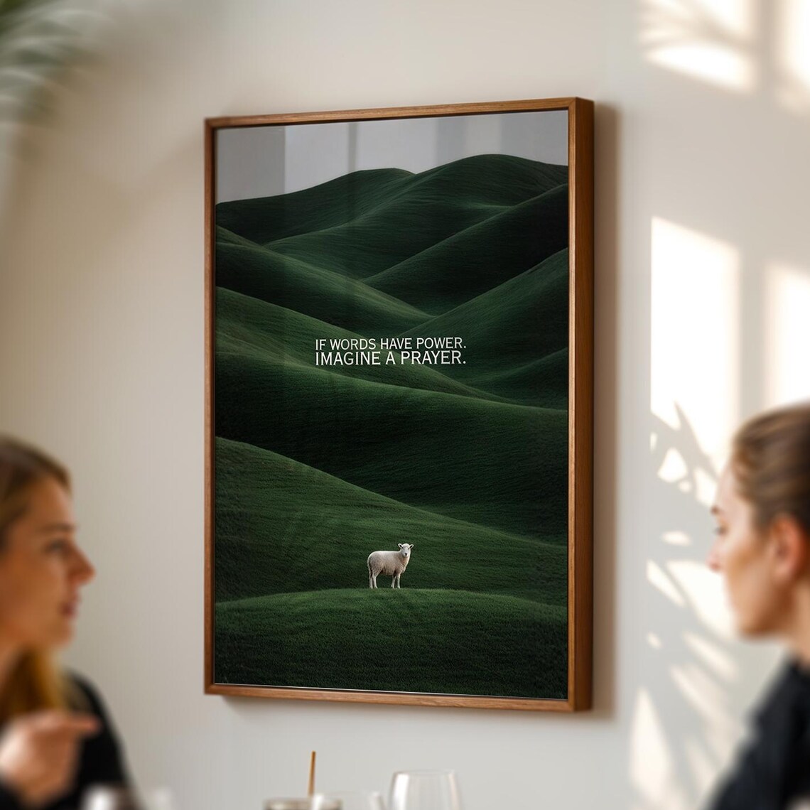 Christian Wall Art, If Words Have Power Quote Art Print
