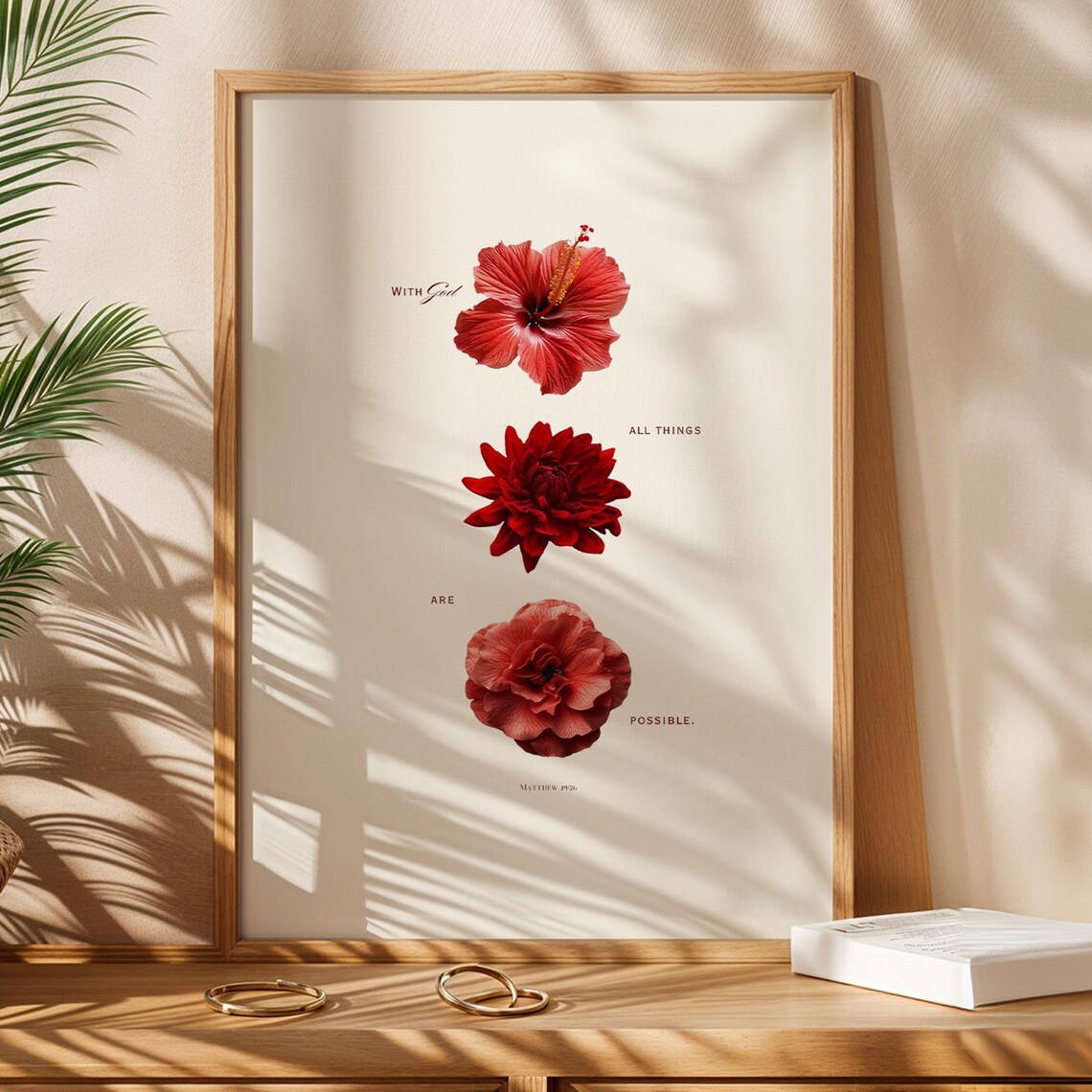 With God All Things Are Possible, Christian Decor